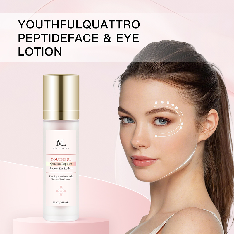 Peptide Face & Eye Serum 1 FL OZ  Firming, Smoothing Treatment For Lines Around Eyes, Mouth and Face