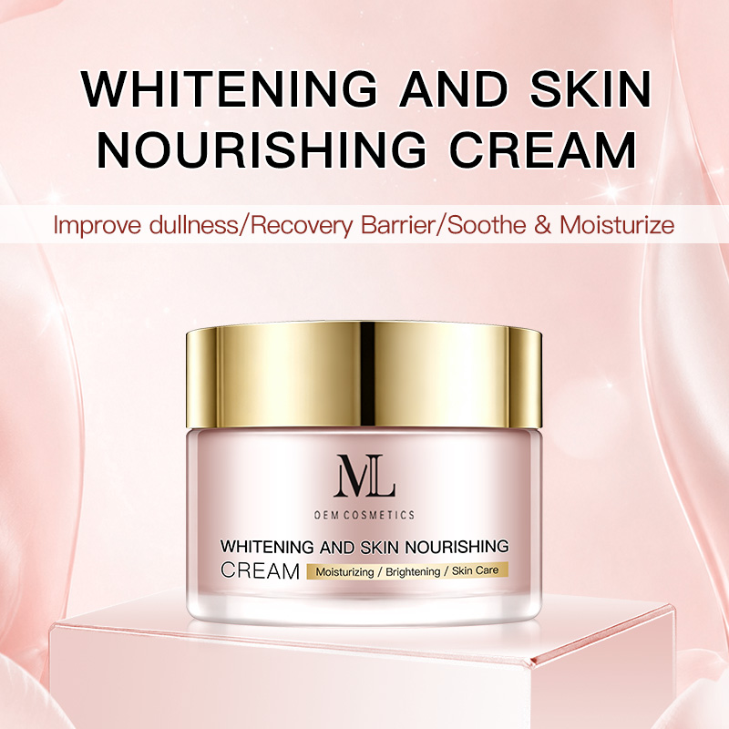MLXL OEM Cosmetic Custom Manufacturer Private Label Whitening Skin Nourishing Face Cream Brightening Hydrating Moisturizing Treatment for Dull Dry Skin